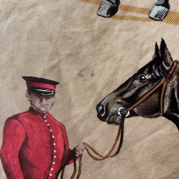 Hermes equestrian theme large scarf - Picture 5 of 6